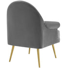 Modway Revive Tufted Button Accent Performance Velvet Armchair - Grey-Non-Marking Foot Caps