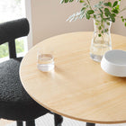Modway Lippa 28" Round Wood Bar Table - Black Natural-Seats 2