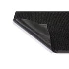 Edgewood Twin Rib Light Traffic Carpet Mat - 2' W x 3' L - Charcoal-Linear rib face style