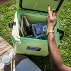 RovR CoolR 25 Quart Hard Cooler with Shoulder Strap - South Pacific-26 Quart capacity fits up to 32 cans or 6 bottles of wine or 28 lbs of ice