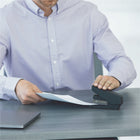 Fellowes LX840 Half Strip EasyPress Antimicrobial Stapler - Black-Low Stapler Indicator