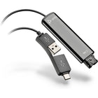 HP Poly DA75 USB to QD Adapter-Answer soft-phone calls from any PC, no matter what kind of USB port you have. Built-in USB-A and USB Type-C connectors on the same cable.