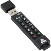Apricorn Aegis Secure Key 3NX Encrypted USB 3.1 Gen 1 64 GB Flash Drive - Black-Eliminates factory default PIN vulnerability by forcing the enrollment of an Admin PIN prior to use. As with all Apricorn Aegis secure devices, there are no default passwords, and no back-doors. 