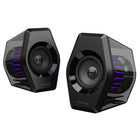 Hecate G2000 Pro 2.0 RGB BT Virtual 7.1 Surround Sound Gaming Speakers with 64W Peak Power and TempoFlow Light - Black-Full-range internal magnet + 10°, golden tilt angle. High thrust for deep 75Hz low-frequency extension. Powerful bass with a solid punch. Reduces audio reflection interference, delivering sound directly to your ears for a natural listening experience