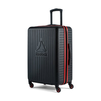 Reebok Hoop 26" Hardside Spinner Luggage - Black-Single 360 degree spinner wheels for effortless, smooth & quiet rolling