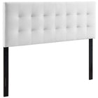 Modway Lily Biscuit Tufted Performance Velvet Full Headboard - White-Luxurious Modern Full Headboard