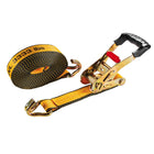 CAT Garage 27' Heavy-Duty Ratchet Tie Down Straps-Unmatched Strength and Capacity: These Heavy-duty truck straps boast an impressive 3,300-pound working strength and a 10,000-pound breaking strength, providing reliable security for even the heaviest loads