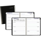 AT-A-GLANCE 2026 Executive Weekly/Monthly Planner - 8-3/4" H x 6-7/8" W - Black - English-Deluxe simulated leather padded cover in black