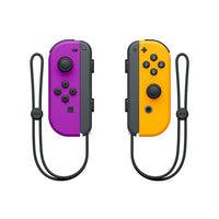 Nintendo Switch Joy Con Controller, Neon Purple/ Orange-The versatile Joy-Con offer multiple surprising new ways for players to have fun.
