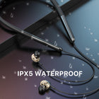 MyBat Pro Wireless Accelerate Bluetooth 5.3 Sports Neckband Earbuds-Up to 18 Hours Playback: Extended battery life for a full day of music, calls, or podcasts