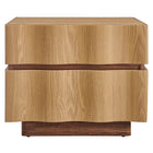 Modway Isola 2 Drawer Nightstand - Light Oak Walnut-6