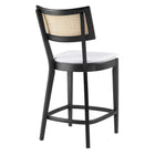 Modway Caledonia Wood Counter Stools - Black White - Set of 2-7