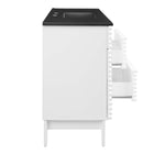 Modway Render 48" Single Sink Bathroom Vanity - White/Black-8