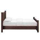 Modway Rael Performance Velvet Queen Platform Bed - Chocolate Brown-Assembly Required