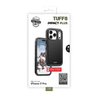 TUFF8 Impact+ Triple-layer Rugged Case for iPhone 17 Pro - Black-Military-grade protection: engineered to withstand drops from up to 14 feet, providing maximum phone protection