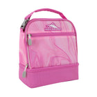 High Sierra Stacked Compartment Lunch Kit - Pink Marble Swirl-Fully insulated main compartment with PEVA lining