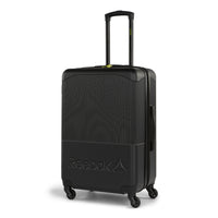 Reebok Time Out 26" Hardside Spinner Luggage - Black-Single 360 degree spinner wheels for effortless, smooth & quiet rolling