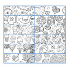 Blueline 2027 DoodlePlan Colouring Monthly Desk Pad Calendar - 22" x 17" - Botanica Design - Bilingual-Two-hole punched to hang