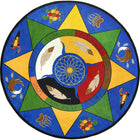 Joy Carpets Spirit of Truth Area Rug - 7'7" Round - Multicolour-Manufactured with premium WearOn Nylon for lasting beauty and durability in high-traffic areas