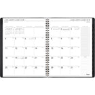 Mead 2026 Contempo Weekly/Monthly Appointment Book - 10-7/8" H x 8-1/4" W - Black - Bilingual-Weekly: one week per two-page spread, includes ruled notes space, hourly weekday appointments and open weekend scheduling, monthly: one month per two-page spread
