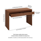 Hudson&Canal Ashcroft 48'' Desk - Satin Walnut-8