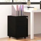 Vinsetto Steel Letter/A4/Legal Filing Cabinet - Black-Adjustable hanging bar to hold letter, A4 and legal sized files
