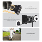Adam Elements SELFIE Shot Magnetic Hand Grip Power Bank - 5,000 mAh - Black-Versatile Mounting Options: Securely attaches in both portrait and landscape orientations, doubling as a phone stand for added convenience