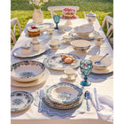 Casa Domani Rosetta Antique Rim Soup Plate - 23cm - Blue - 6 Pack-The clean, round shapes are elevated by toile de jouy pattern of florals and vines.