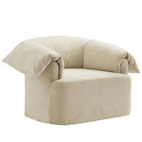 Modway Lark Slipcovered Fabric Oversized Armchair - Linen-Slipcovered Armchair