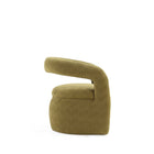 Manhattan Comfort Corvette 28.7" Mid-Century Modern Velvet Upholstered Dining Chair - Olive Green-Made to Last. Commercial Grade Product
