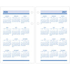AT-A-GLANCE 2026 QuickNotes Daily Desk Calendar Refill 2-Pages/Day - 6" H x 3-1/2" W - English-Two-page per day spread with full weekends