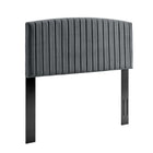 Modway Rebecca Performance Velvet Full/Queen Headboard - Charcoal-Glam Deco Headboard