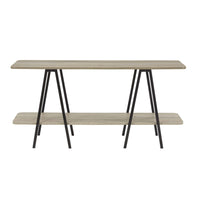 Manhattan Comfort Celine 47.24" Modern Console Table - Rustic Grey-Modern Contemporary Low Console Perfect For Living Room and Home Office Usage