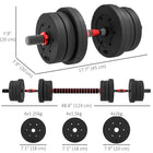 Soozier 44 lb 2-in-1 Adjustable Dumbbells Weight Set-arms, shoulders, back and legs
