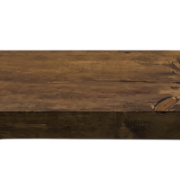 Entrepot La Grange Floating Shelf with Hardware - 36" L x 8" D x 2" T - Medium Walnut-Includes Support