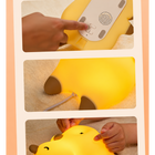 Egogo Capybara Rechargeable Silicone Night Light with Timer and 3 ...