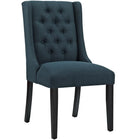 Modway Baronet Fabric Dining Chair - Azure - 2 Pack-Solid Rubberwood Legs