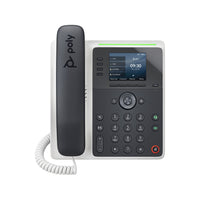 HP Poly Edge E220 Corded/Cordless Bluetooth Wall Mountable IP Phone - Black-All the features you could ask for