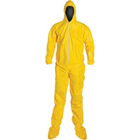 Dupont Personal Protection, Tychem 2000 Coveralls, X-Large, Yellow - 4 Pack-Colour: Yellow