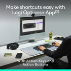 Logitech Pop Icon  Bluetooth Keyboard & Mouse Combos -  Rose-Life Is Easier With Shortcuts: Quickly switch between work, social, and break (Netflix, Spotify) modes, or access your AI tools with Action Keys, Action Buttons, and the Logi Options+ App 
