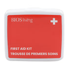 BIOS Living  First Aid Kit - 25 pieces -First Aid Kit Contents: Antiseptic towelettes, Alcohol Swabs 70% v/v Isopropyl alcohol, Fabric adhesive bandages, Plastic bandage strips, Fabric adhesive bandages for knuckles