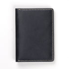 Decent Living Leather Passport Holder - Black-Material: Crafted from full-grain genuine leather for lasting quality and sophistication