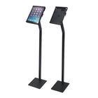 Futech Floor iPad Stand - 10" x 7" - Black-Built in USB plug in up to Iphone 14 charging port