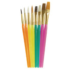 Creativity Street Acrylic Paint Brush Assortment - Assorted Colors & Sizes - 6 Packs of 8-Assorted sizes and colors