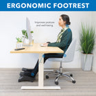 Mount-It! Dual Pedal Ergonomic Footrest - Black-Two height settings allow you to adjust the footrest to your preferred height