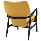 Modway Heed Upholstered Fabric - Black Yellow-Blend of wool and viscose