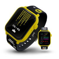  My Play Watch Space Invaders Retro Gaming Smartwatch - Yellow/Black-Retro Time Display: Choose from a collection of Space Invaders  graphics and iconic artwork to customize your watch face, showcasing your love for classic arcade games