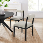 Modway Kai Fabric Dining Chair 2-Piece Set - Linen-Fixed Fabric Seats