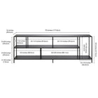 Hudson&Canal Winthrop TV Stand with Metal Shelves for TV's up to 75" - Blackened Bronze-9