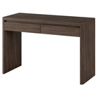 Hudson&Canal Ashcroft Rectangular Desk - 48" W - Brown Oak-Top weight capacity is 40 lbs, each drawer can hold 15 lbs
